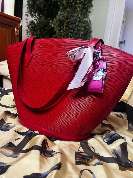 Louis Vuitton Handbags - Authentic Louis Vuitton St-Jacques PM Red Epi Leather Shoulder Bag w/ Dust Bag